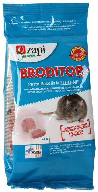 Kiti Graužikų nuodai BRODITOP Next pasta 10x15g