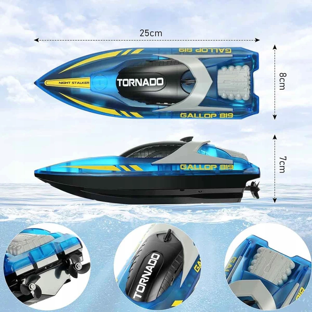 NUOTOLINIO PULTO VALDOMA MOTORINĖ VALTIS RC NUOTOLINĖ LENKTYNINĖ VALTIS 15KM/H + 2x AKUMULIATORIUS