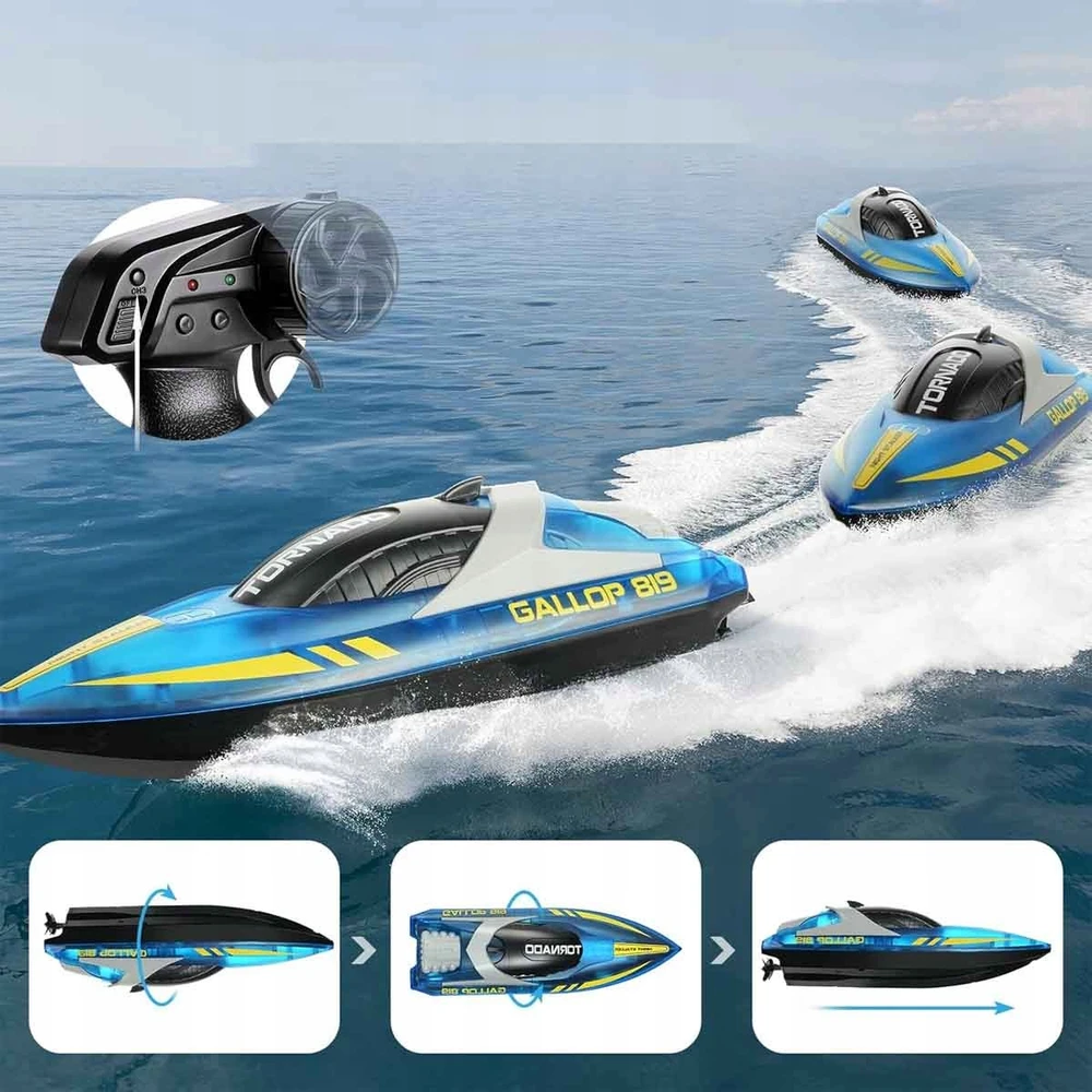 NUOTOLINIO PULTO VALDOMA MOTORINĖ VALTIS RC NUOTOLINĖ LENKTYNINĖ VALTIS 15KM/H + 2x AKUMULIATORIUS