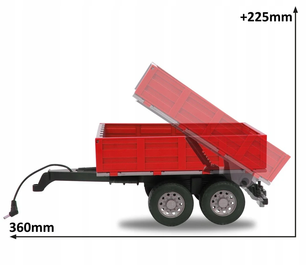 Nuotoliu valdomas traktorius Jamara Massey Ferguson 8S.285, raudonas