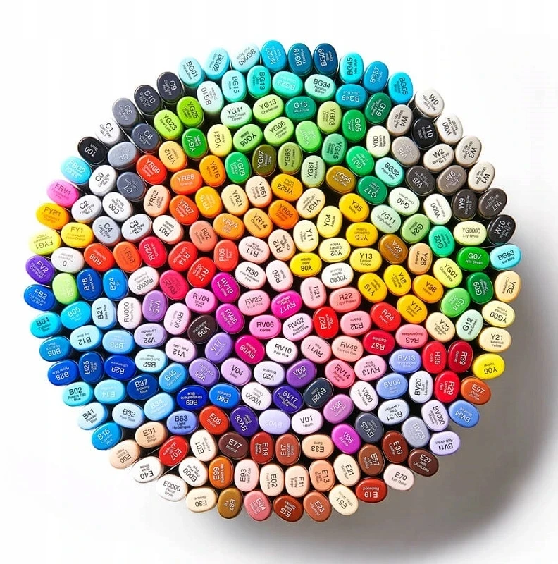 Nustatykite 12 Manga Copic Sketch šaltų pilkųjų žymeklių