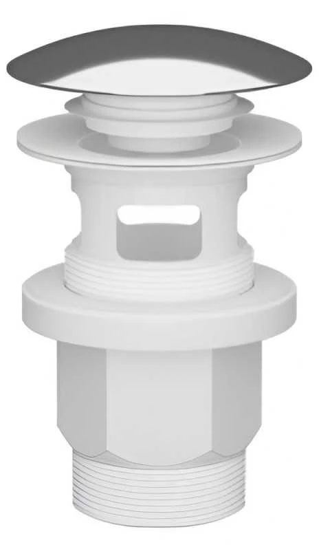 Plastbrno Nutekėjimo sifonas praustuvei 1 1/4" Klik-klak chromuotas