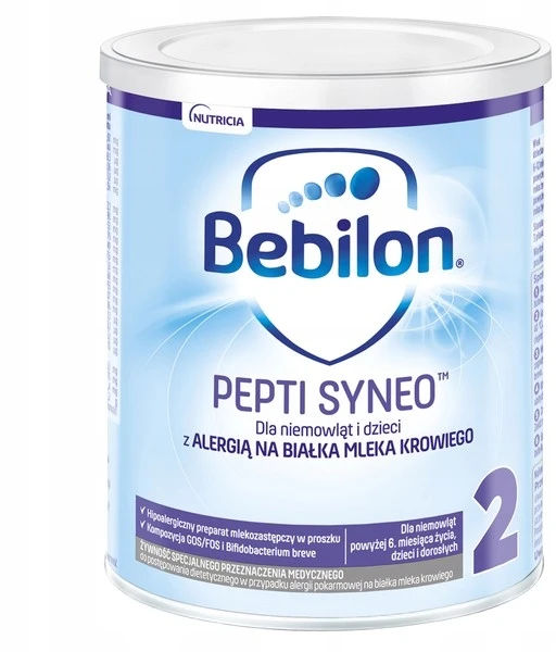 Nutridrink BEBILON PEPTI SYNEO2 400 gramų PIENAS VAIKAMS, SUSIEKTA ALERGIJOS PIENO BALTYMUMS