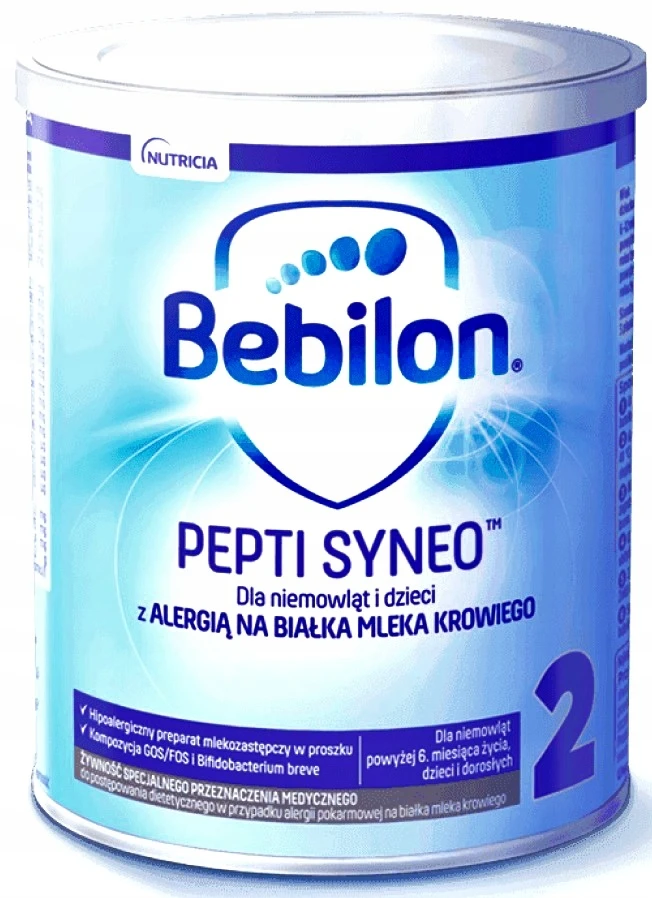 Nutridrink BEBILON PEPTI SYNEO2 400 gramų PIENAS VAIKAMS, SUSIEKTA ALERGIJOS PIENO BALTYMUMS