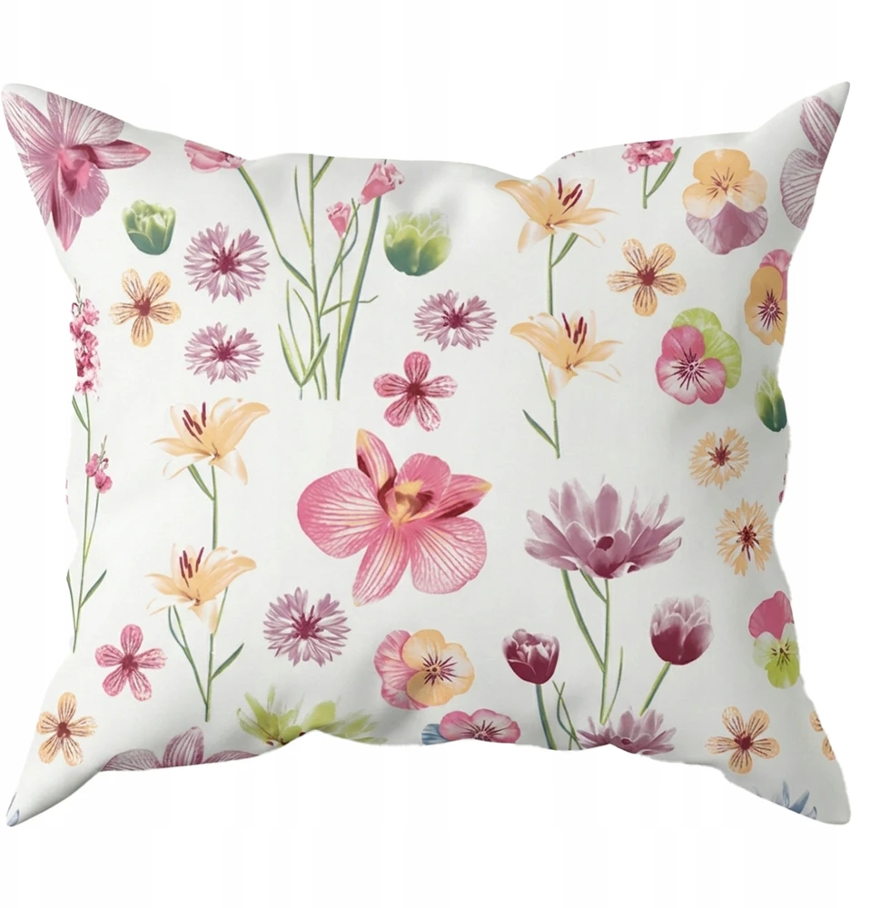 Nyks Patalynė bawełniana 140x200 dziecięca 50x60 100% medvilnė kwiaty 348jas