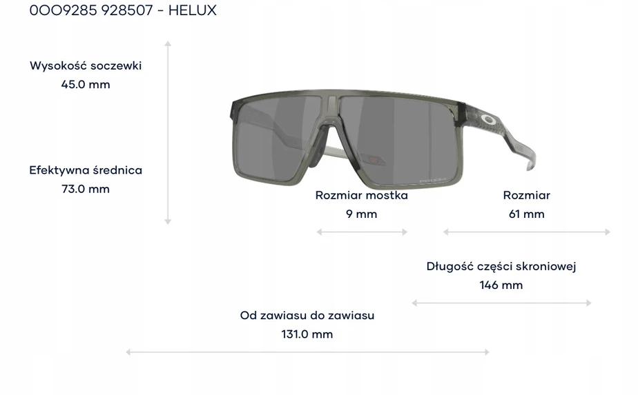 Oakley Helux akiniai nuo saulės, matinis juodas, Prizm Pilkas Gradient