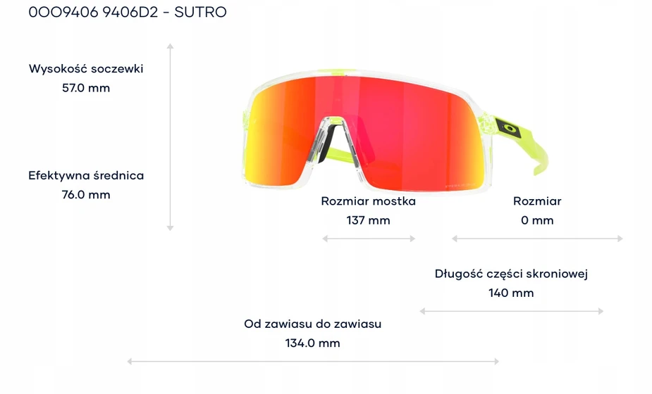 Oakley Sutro Prizm Ruby akiniai - stilius ir matomumas