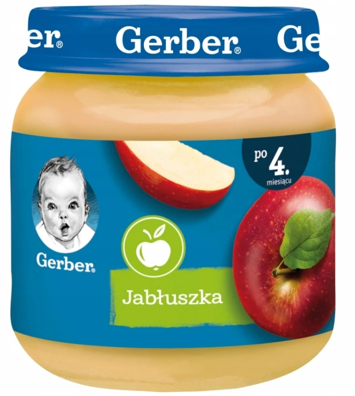Obuolių desertas vaikams 4 m+ 125 g Gerber