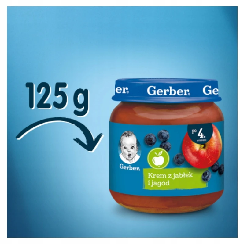 Obuolių ir uogų desertas 125 g Gerber