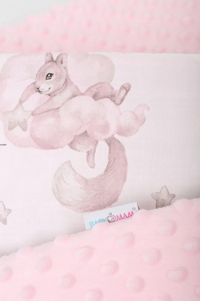 OCHRANIACZ DO ŁÓŻECZKA MINKY 120x60 NA SZCZEBELKI 180x30cm BABYMAM