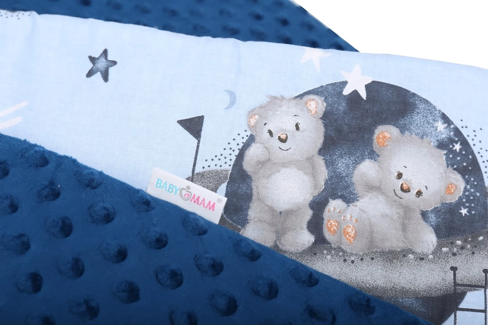 OCHRANIACZ DO ŁÓŻECZKA MINKY 120x60 NA SZCZEBELKI 180x30cm BABYMAM