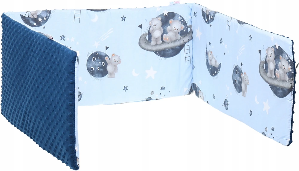 OCHRANIACZ DO ŁÓŻECZKA MINKY 120x60 NA SZCZEBELKI 180x30cm BABYMAM