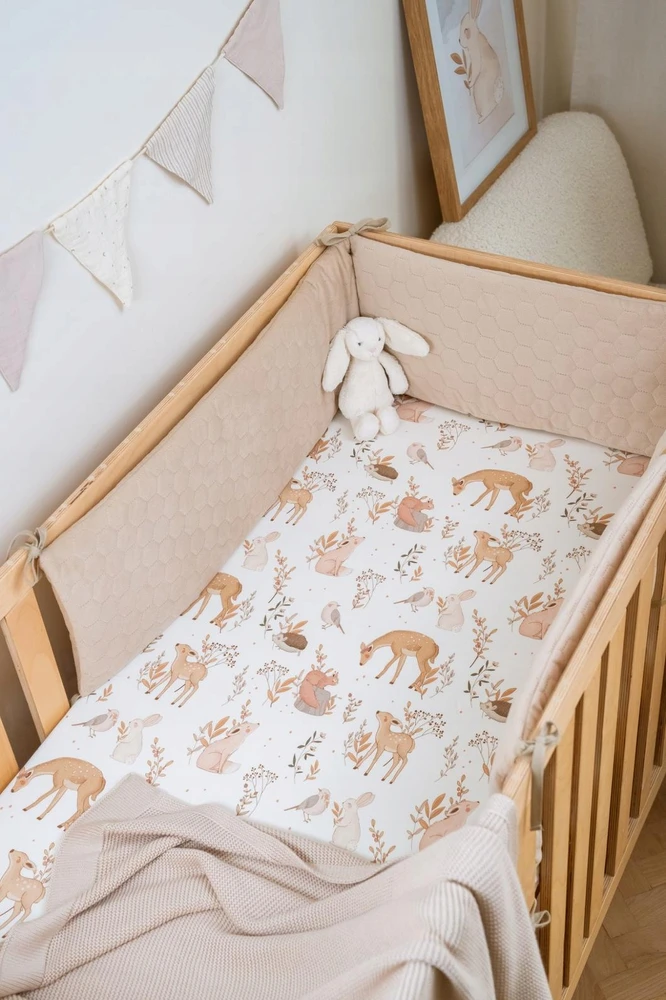 Ochraniacz do Łóżeczka Velvet Baby Mėlyna| 120x60 | ColorStories