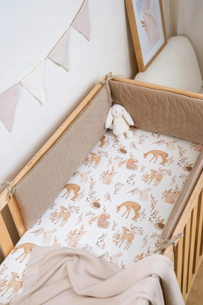 Ochraniacz do Łóżeczka Velvet Baby Mėlyna| 120x60 | ColorStories