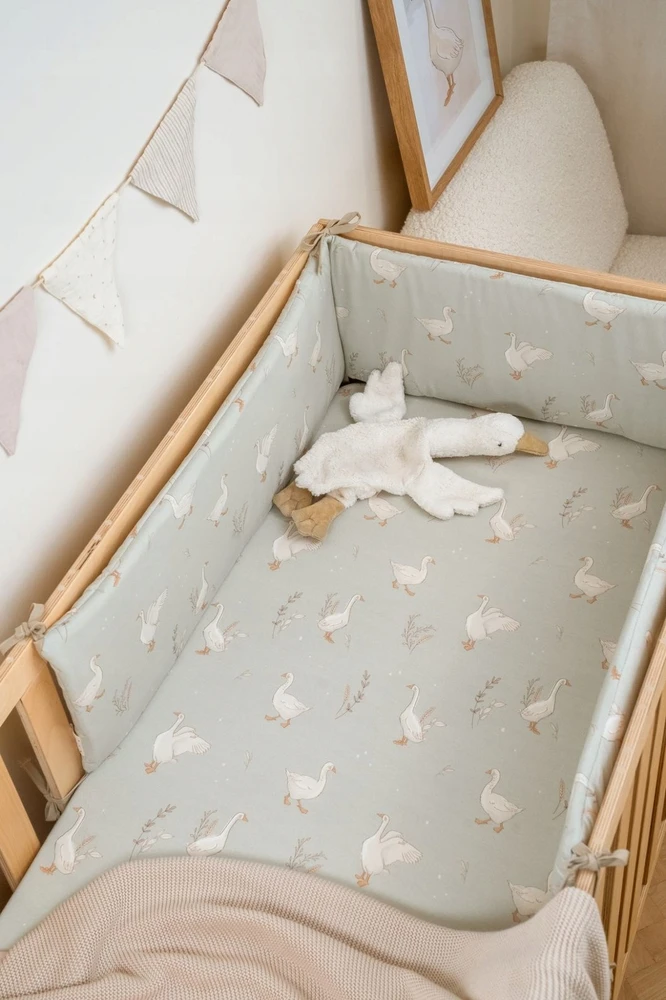 Ochraniacz do Łóżeczka Velvet Baby Mėlyna| 120x60 | ColorStories
