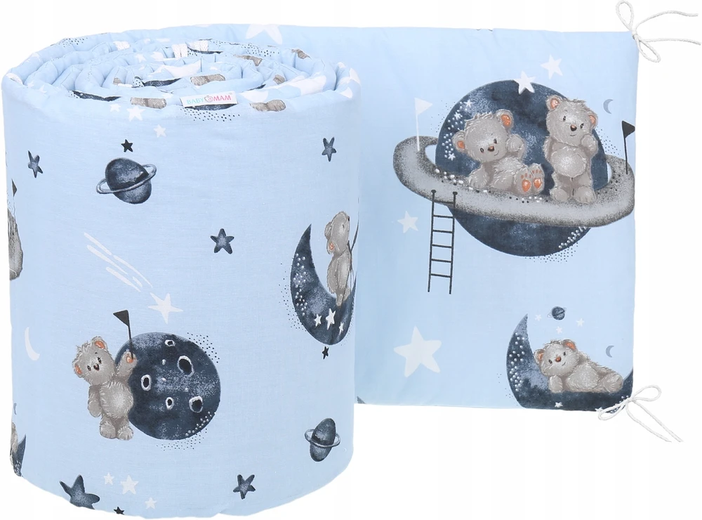 OCHRANIACZ NA CAŁE ŁÓŻECZKO 360x30cm DO ŁÓŻECZKA NA SZCZEBELKI BABYMAM