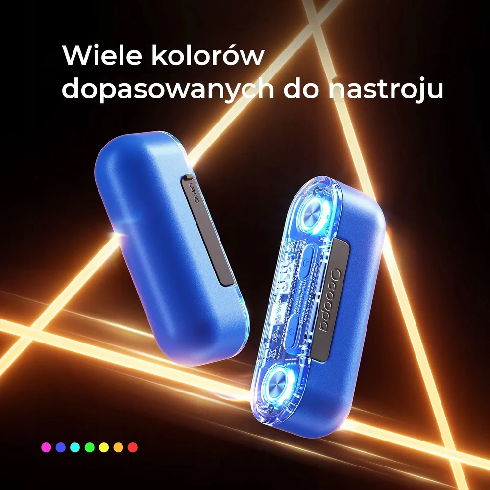 Ocoopa UT2s GamerPro, 2x 5000 mAh, iki 2*8h, maitinimo blokas 18 W, LED, juoda