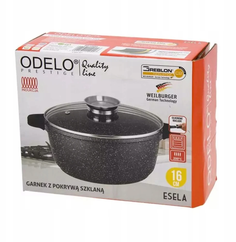 Odelo 140447 PUODAS ESELA, apvalus 16cm, aukštis 7,5cm, 1L. GREBLONAS