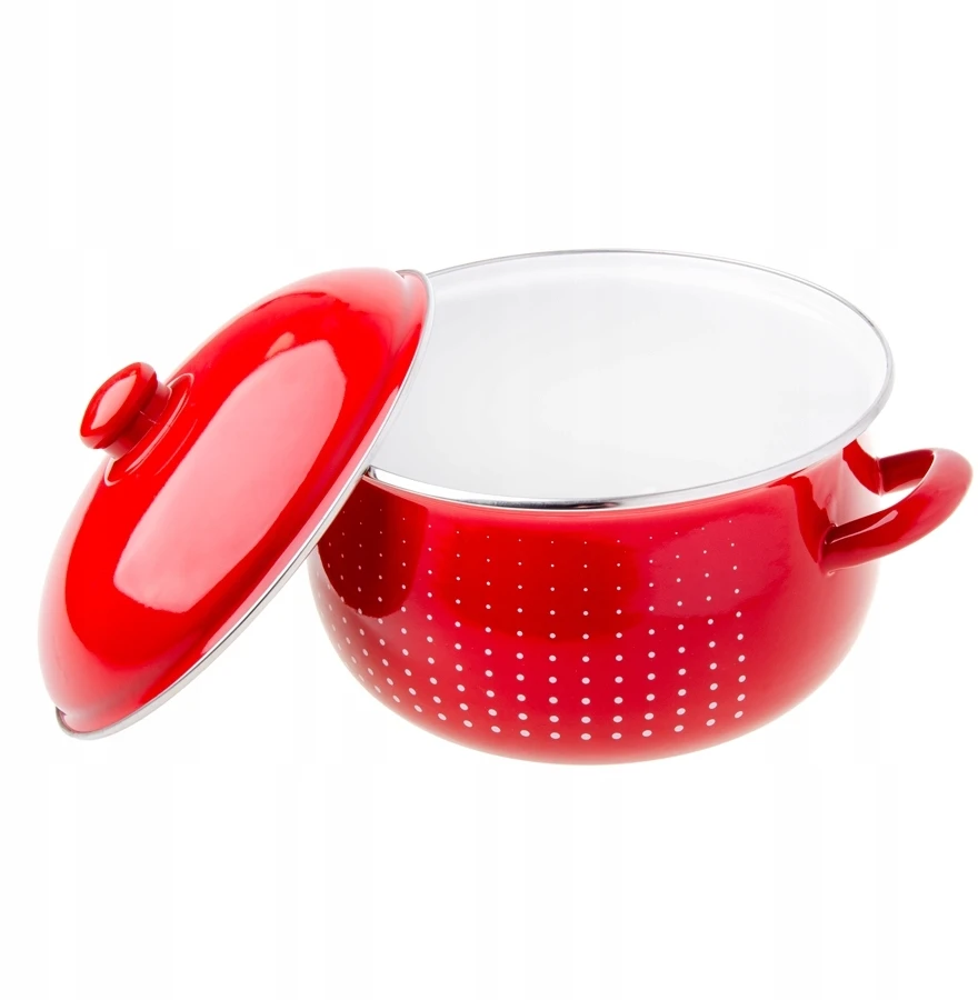 ODELO DOTS EMALINIS PUODAS 24CM 6.2L RAUDONAS 1 vnt.