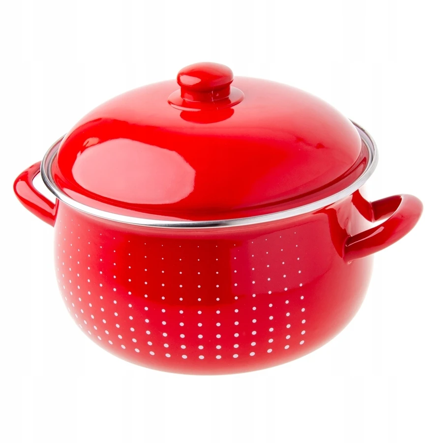 ODELO DOTS EMALINIS PUODAS 24CM 6.2L RAUDONAS 1 vnt.