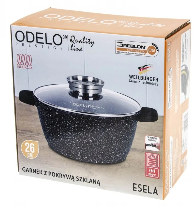 Odelo ESELA apvalus kepimo puodas 26 cm 5,5 l GREBLON
