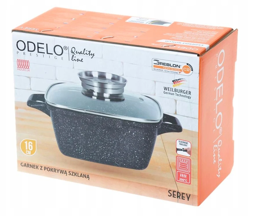 Odelo Kvadratinis puodas 16 cm 1,7 l