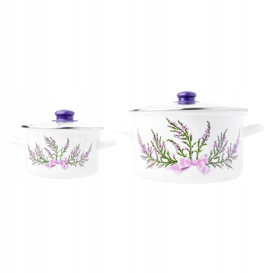 ODELO LEVANDŲ EMALINIS PUODAS 24CM 6,0L Baltas 1 vnt.