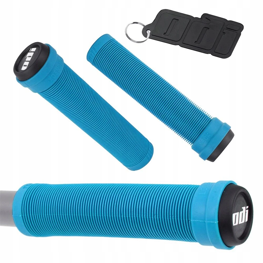 ODI BMX Longneck SLX be flanšų šviesiai mėlynos rankenos160mm šviesiai mėlynos spalvos
