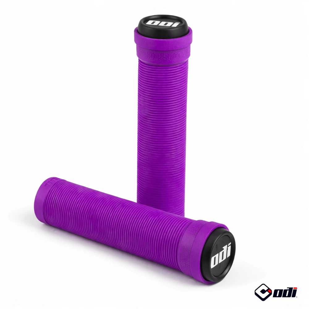 Odi dviračio rankenos RUBBER BIKE GRIPES PURPLE + KEYRING