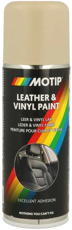 Odos dažai MOTIP, odiniams ir viniliniams paviršiams, RAL9010, baltos sp., 200 ml