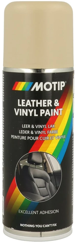 Odos dažai MOTIP, odiniams ir viniliniams paviršiams, RAL9010, baltos sp., 200 ml