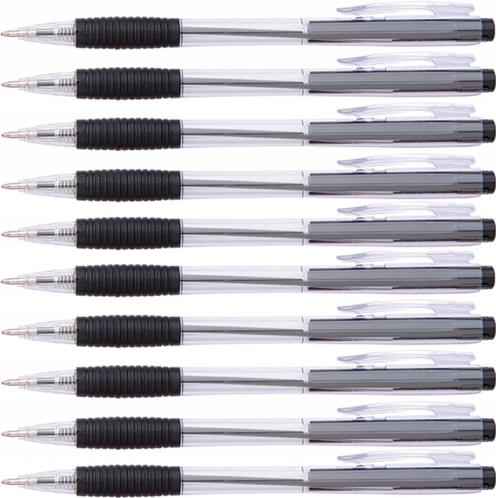 Office Products Automatinis juodas rašiklis, 0,5 mm, vandeniui atsparus