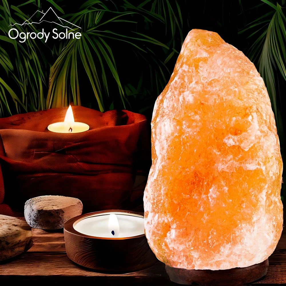 Ogrody Solne Didelė NATURALNA LAMPA SOLNA 20-25 kg JONIZATOR POWIETRZA Z SOLI HIMALAJSKIEJ