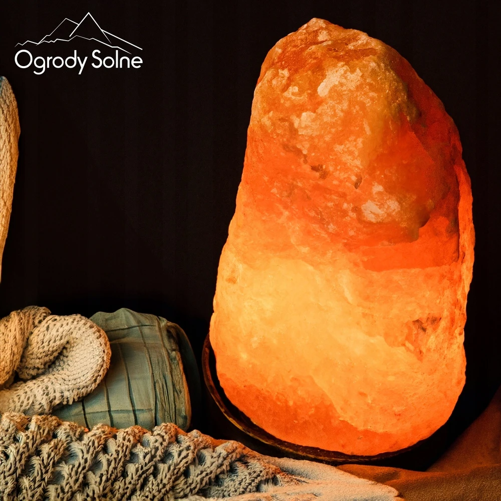 Ogrody Solne Didelė NATURALNA LAMPA SOLNA 20-25 kg JONIZATOR POWIETRZA Z SOLI HIMALAJSKIEJ