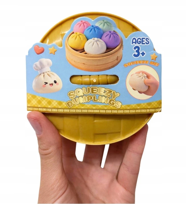 Okami Didelis Squishy Dumpling XXL, antistresinis Slow Rising koldūno rankena