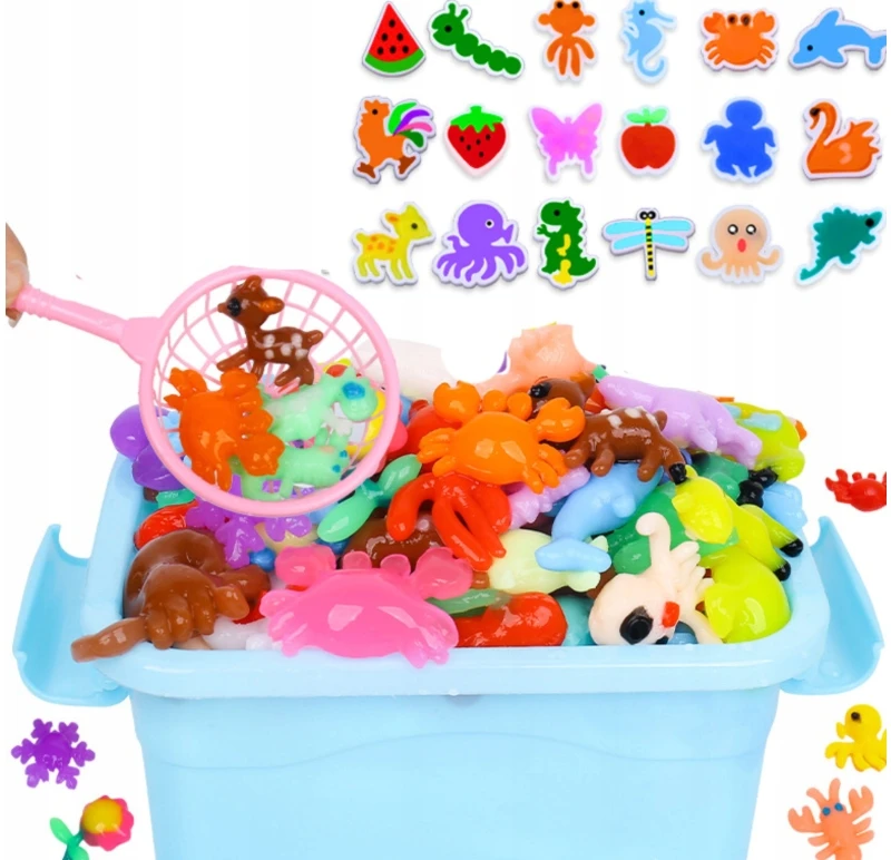 Okami Magic Jelly AQUA vandens geliai 22in1 kūrybiškas 3D plastilinas vaikams
