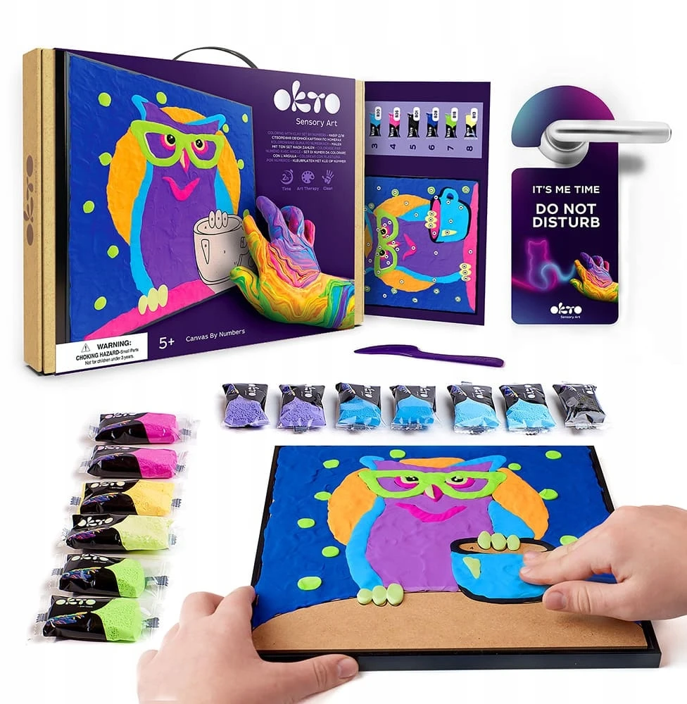 „OKTO 3D ARTISTIC KIT“ „pasidaryk pats“ modeliavimas ir tapyba „Pelėda“