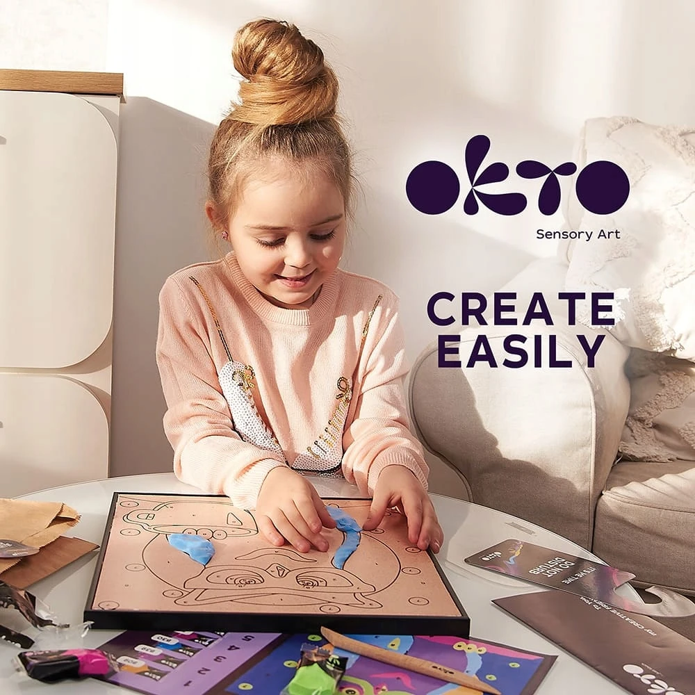„OKTO 3D ARTISTIC KIT“ „pasidaryk pats“ modeliavimas ir tapyba „Pelėda“