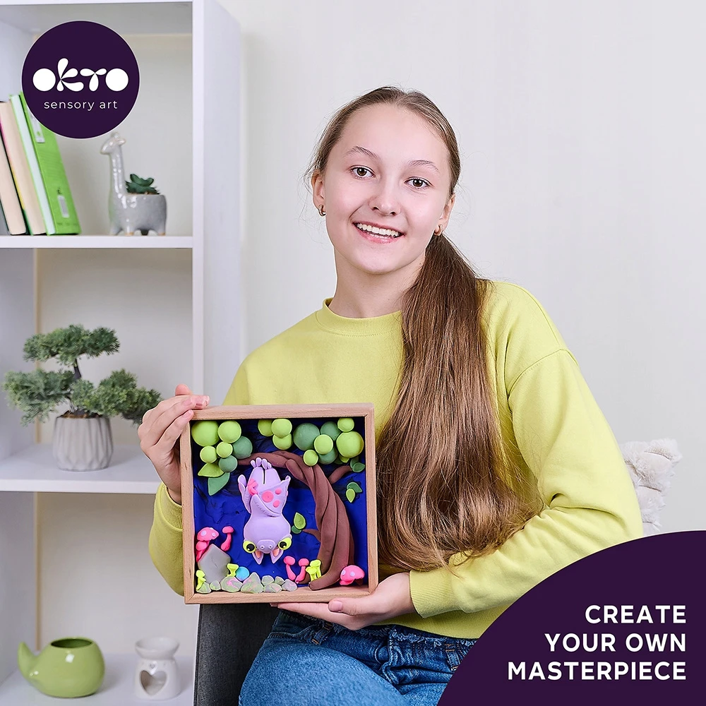 OKTO ARTISTIC KIT 3D DIY modeliavimas ir tapyba „Maži pasauliai“