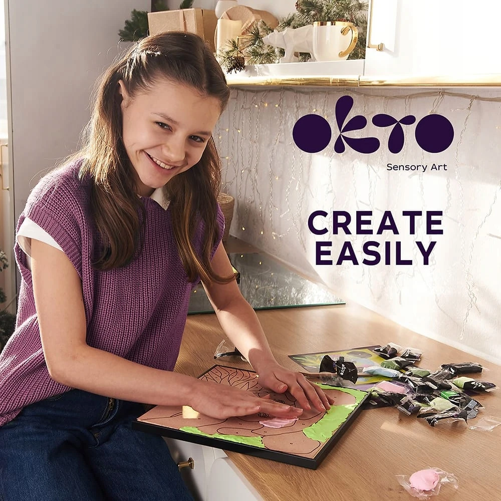 OKTO ARTISTIC KIT 3D modeliavimas ir dažymas DIY "Panda" DOVANA