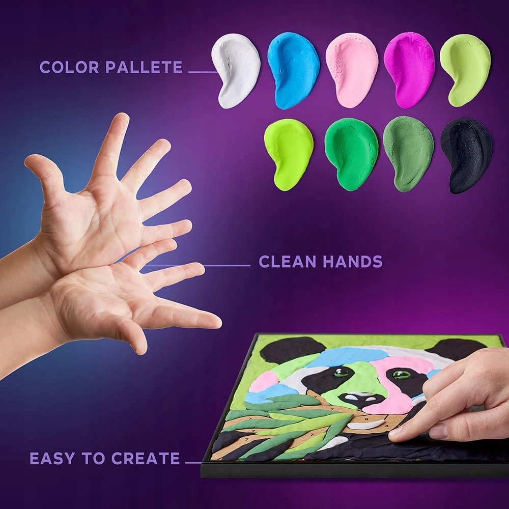 OKTO ARTISTIC KIT 3D modeliavimas ir dažymas DIY "Panda" DOVANA