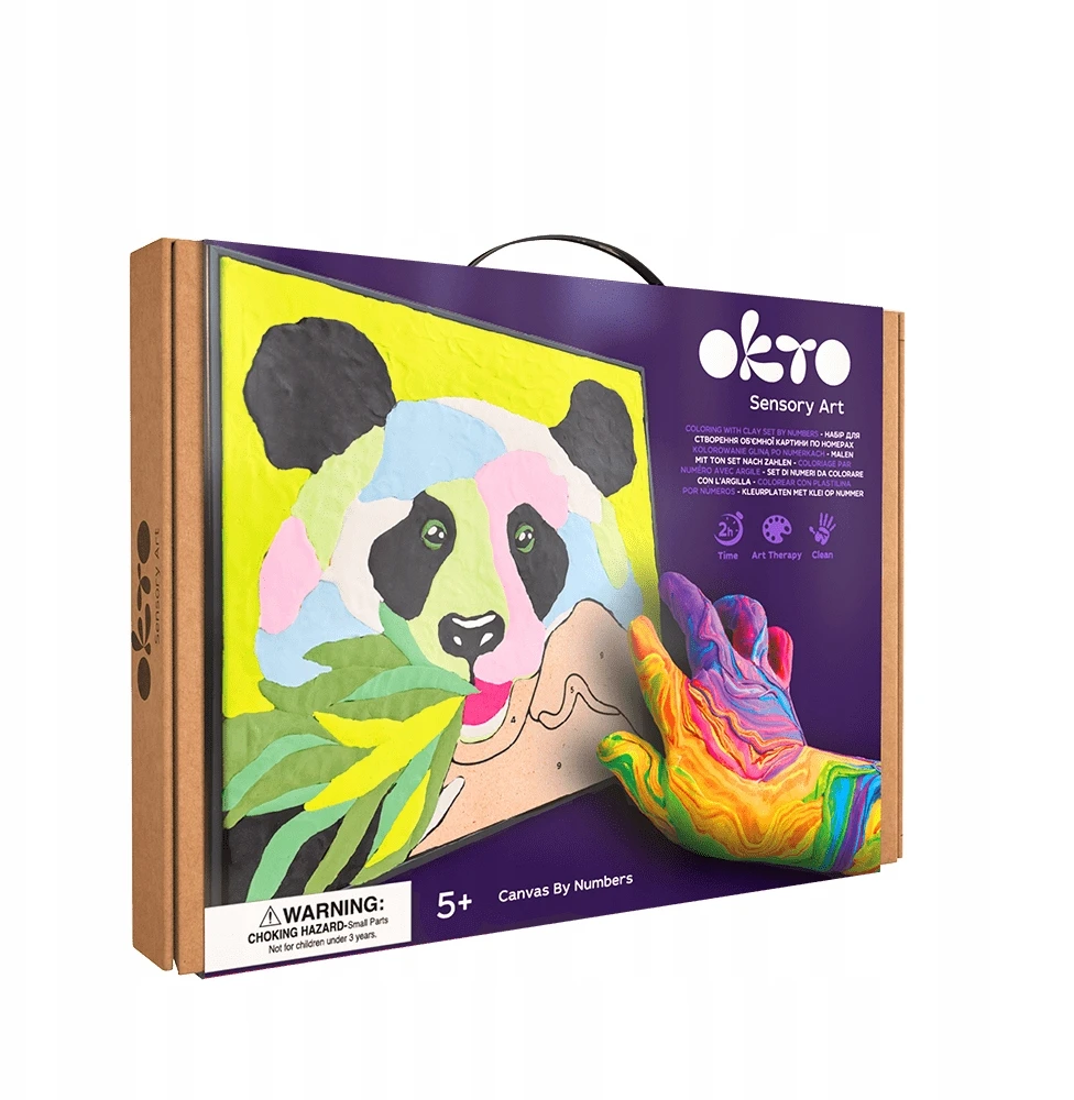 OKTO ARTISTIC KIT 3D modeliavimas ir dažymas DIY "Panda" DOVANA