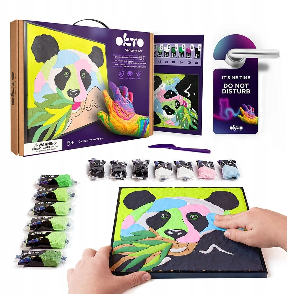 OKTO ARTISTIC KIT 3D modeliavimas ir dažymas DIY "Panda" DOVANA