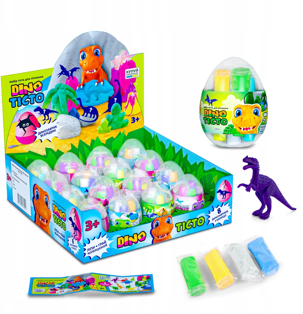 Okto Slime masė Lovin Dino Egg Fluffy, 1 vnt.