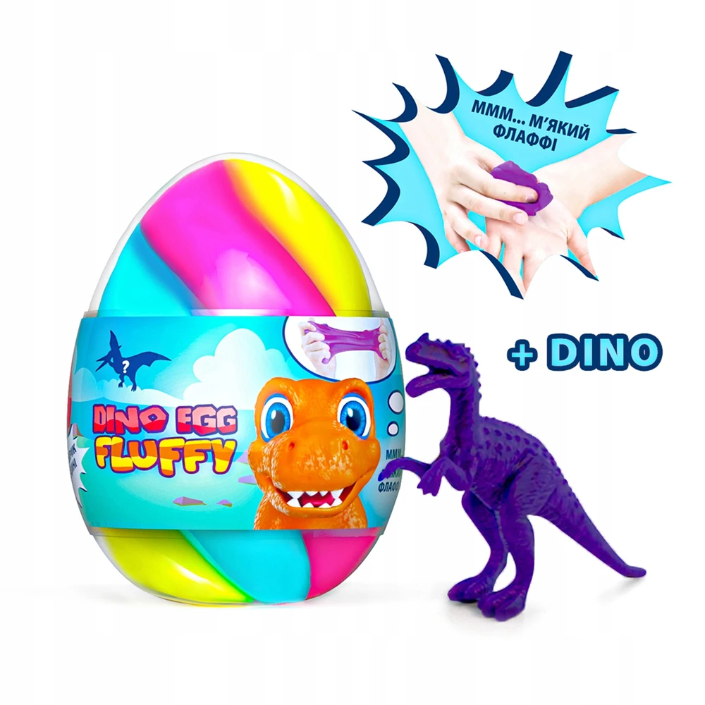 Okto Slime masė Lovin Dino Egg Fluffy, 1 vnt.