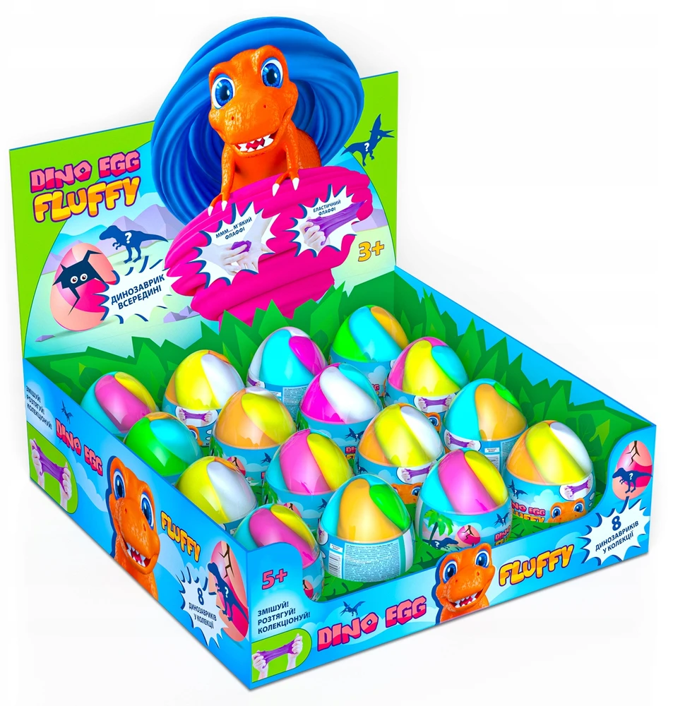 Okto Slime masė Lovin Dino Egg Fluffy, 1 vnt.