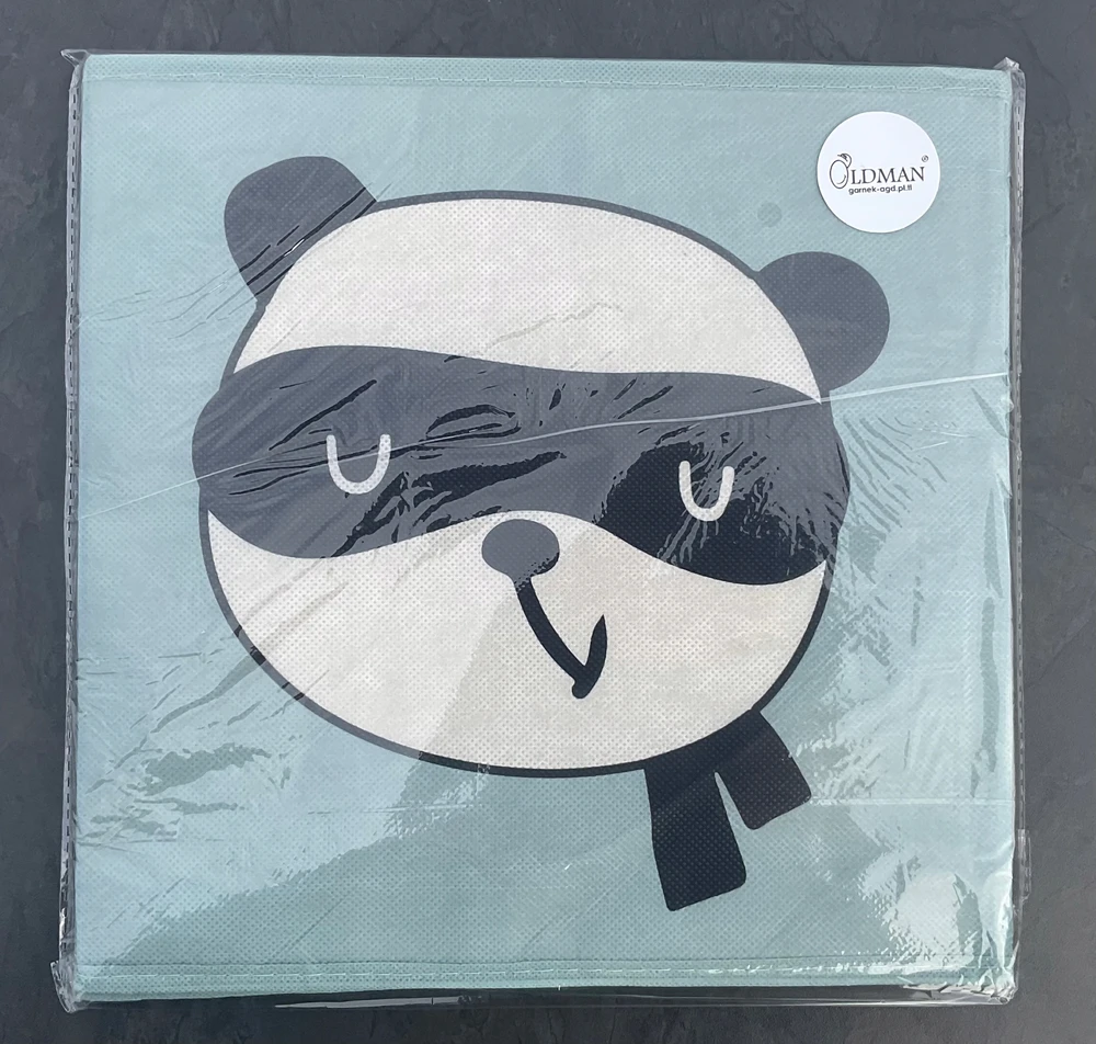 Oldman POJEMNIK KOSZ ZABAWKI ORGANIZER PUDEŁKO sulankstomas kufer PANDA 32x30x30 cm