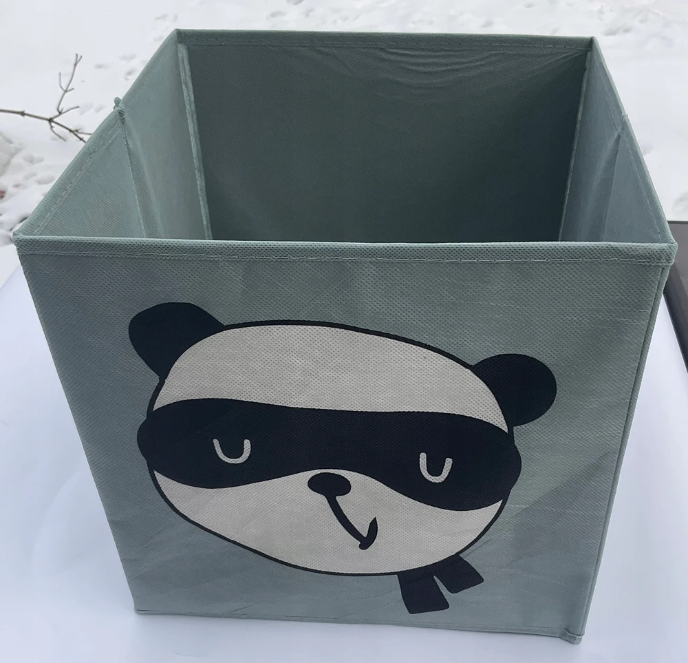 Oldman POJEMNIK KOSZ ZABAWKI ORGANIZER PUDEŁKO sulankstomas kufer PANDA 32x30x30 cm