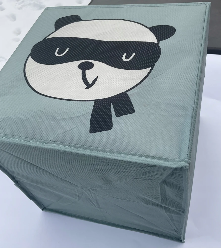 Oldman POJEMNIK KOSZ ZABAWKI ORGANIZER PUDEŁKO sulankstomas kufer PANDA 32x30x30 cm