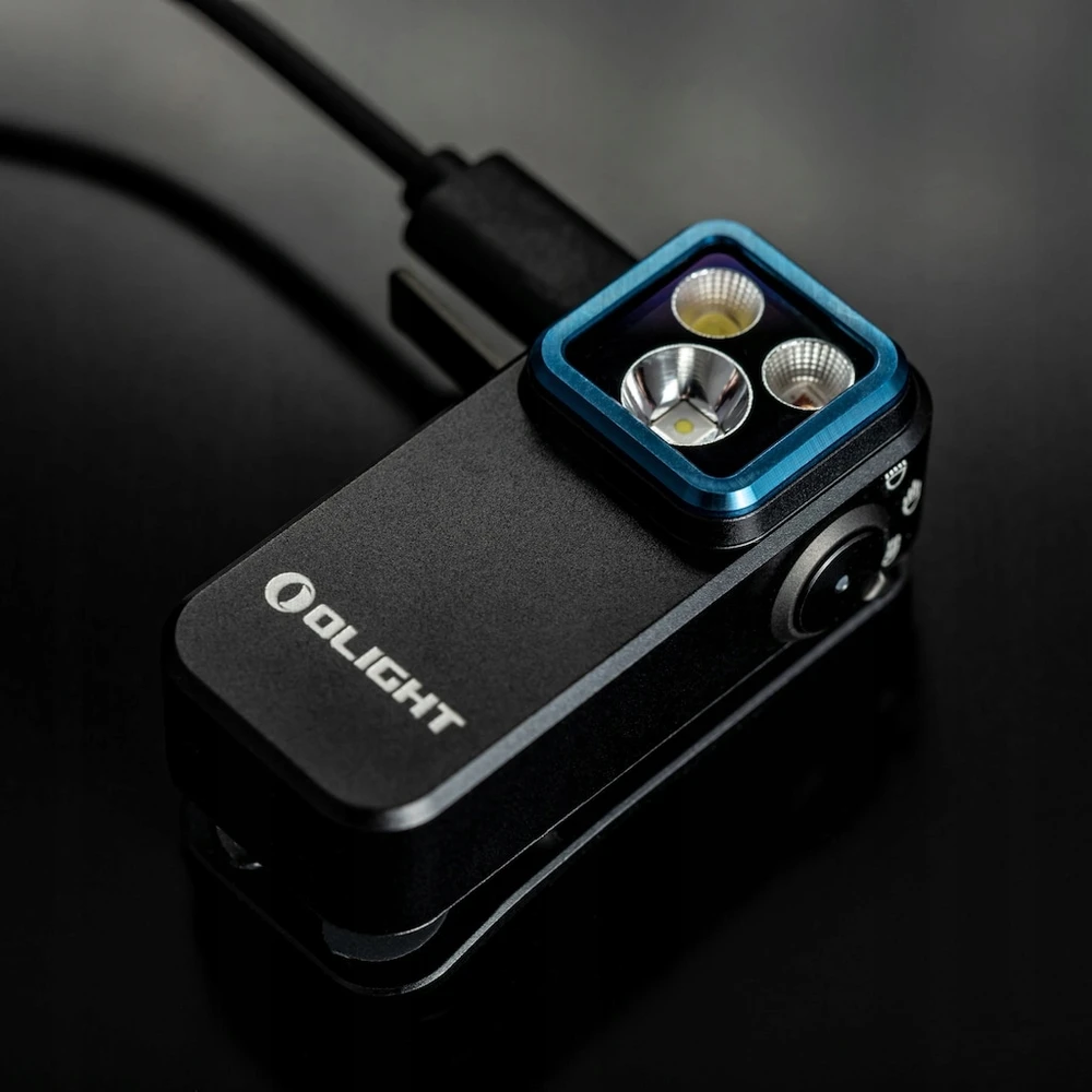 Olight Oclip Pro 500 lm įkraunamas taktinis daugiafunkcinis EDC žibintuvėlis